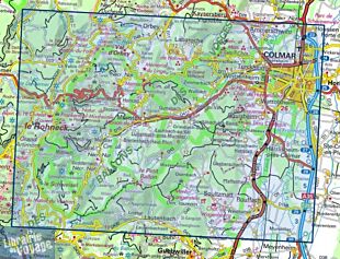 I.G.N - Carte au 1-25.000ème - TOP 25 - 3719OT - Colmar - Le Hohneck - Vallée de Munster
