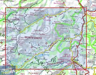 I.G.N. Carte au 1-25.000ème - TOP 25 - Carte Résistante - 4250OTR - Corte - Monte Cinto - PNR de Corse
