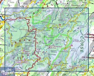 I.G.N - Carte au 1-25.000ème - TOP 25 - 4253OT - Petreto - Bicchisano - Zicavo - PNR de Corse
