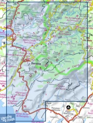 I.G.N - Carte au 1-25.000ème - TOP 25 - 4254OT - Sartène - Montagne de Cagna - PNR de Corse