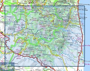 I.G.N - Carte au 1-25.000ème - TOP 25 - 4351OT - Cervione - PNR de Corse