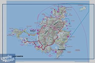 I.G.N - Carte au 1-25.000ème - TOP 25 - 4606 GT - Ile Saint-Martin - Ile Saint-Barthélemy