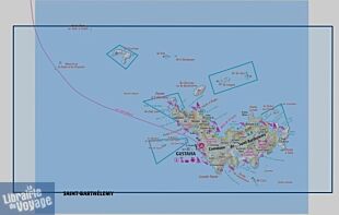 I.G.N - Carte au 1-25.000ème - TOP 25 - 4606 GT - Ile Saint-Martin - Ile Saint-Barthélemy