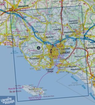 I.G.N - Carte au 1-25.000ème - TOP 25 - 0720ET - Lorient - Île de Groix
