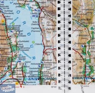 Ferdakort (IDNU) - Atlas routier de l'Islande à spirales (Island Vegaatlas)