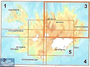 Editions Ferdakort (IDNU) - Carte routière n°3 - Nord-est de l'Islande