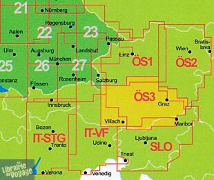 BVA & ADFC Verlag - Carte indéchirable Vélo - OS3 Autriche - Styrie, Carinthie 