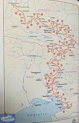 Guide Bradt - Guide de randonnées en anglais - Alpe-Adria Trail (From the Alps to the Adriatic - Hiking through Austria, Slovenia & Italy)