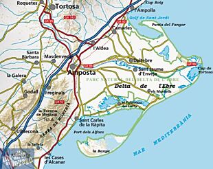 Alpina - Carte de randonnées - Parc natural Delta de l'Ebre - Serra de Montsià
