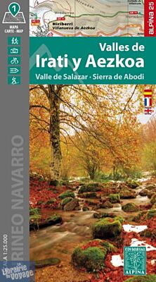 Alpina - Carte de randonnées - Valles de Irati (Iraty) y Aezkoa
