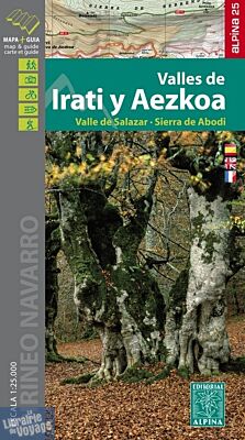 Alpina - Carte de randonnées - Valles de Irati y Aezkoa - Vallee de Salazar - Sierra de Abodi 