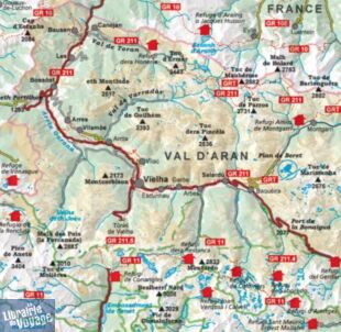 Editions Alpina - Carte de randonnées - Val d'Aran (Maubèrme, Montardo, Molières, Plan de Beret, Montgarri, Val de Toran)