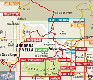 Editions Alpina - Carte de randonnées - Cerdanya (Alta Cerdanya, Capcir, Andorra)