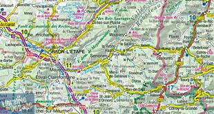 Express Map - Carte plastifiée - Alsace et Lorraine