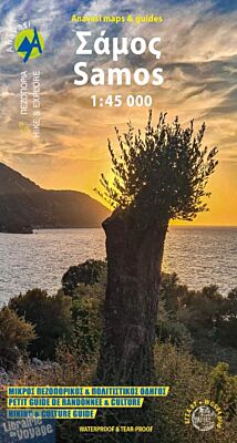 Anavasi - Carte de randonnées - Carte de Samos
