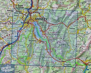 I.G.N - Carte au 1-25.000ème - Top 25 - 3431OT - Lac d'Annecy