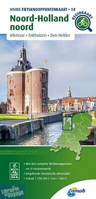 ANWB (cartes cyclistes des Pays-Bas) - N°14 - Nord Hollande - Alkmaar - Enkhuisen - Den Burg
