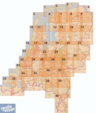 ANWB (cartes cyclistes des Pays-Bas) - N°5 - Texel, Vlieland, Den Burg, Den Helder