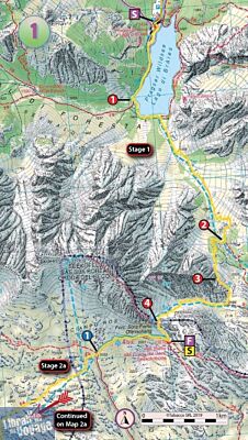 Knife Edge Outdoor Guidebooks - Guide de randonnées (en anglais) - Trekking the Dolomites AV1