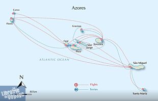 Cicerone - Guide de randonnées (en anglais) - Walking on the Azores (70 routes across Sao Miguel, Santa Maria, Terceira, Graciosa, Sao Jorge, Pico, Faial, Flores and Corvo - Randonnées aux Açores)
