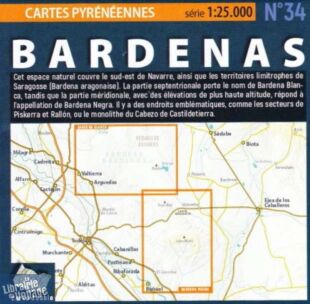 Editions Sua Edizioak - Carte de randonnées n°34 - Parc naturel des Bardenas Reales