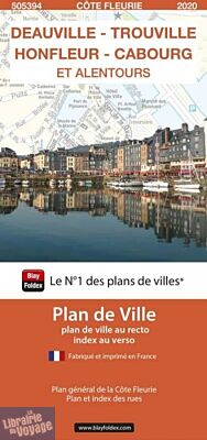 Blay Foldex - Plan de Ville - Deauville, Trouville, Honfleur, Cabourg