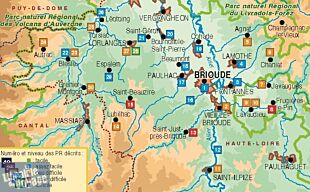 LE PAYS DE BRIOUDE SUD AUVERGNE A PIED - REF P43J