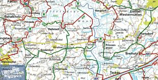 BVA & ADFC Verlag - Carte vélo indéchirable - Allemagne n°2 - Nordfriesland - Schleswig