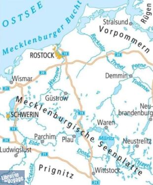 BVA & ADFC Verlag - Carte vélo indéchirable - Allemagne n°3 - Ostseeküste - Mecklenburg