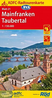 BVA Verlag - Carte indéchirable n°21 - Mainfranken Taubertal
