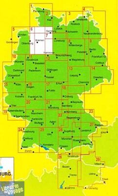 BVA Verlag - Carte indéchirable n°6 - Zwischen Elbe und Wesser