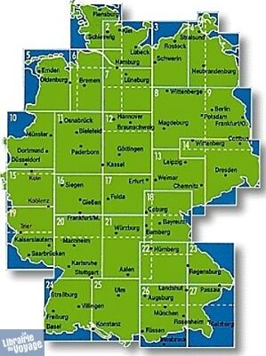 BVA Verlag - Carte indéchirable n°21 - Mainfranken Taubertal