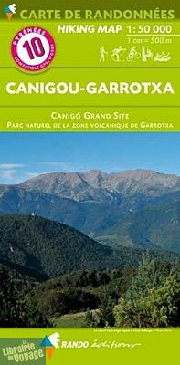 Rando éditions - Carte de randonnées au 1-50.000ème - n° 10 - Canigou - Garrotxa (Canigo Grand site, Parc naturel de la zone vocanique de Garrotxa)