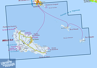 I.G.N - Carte au 1-25.000ème - TOP 25 - 0822OT - Belle-île- îles d'Houat et d'Hoëdic