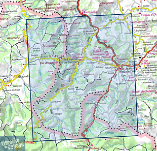 I.G.N - Carte au 1-25.000ème - TOP 25 - 1346OT - St-Jean-Pied-de-Port - St-Etienne-de-Baigorry - Vallée des Aldudes