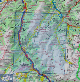 I.G.N - Carte au 1-25.000ème - Série bleue Top 25 - 3433 ET - Saint-Jean-de-Maurienne, Saint-François-Longchamp, Valmorel