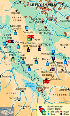 Topo-guide FFRandonnée - Réf. P43H - Le Pays de Cayres-Pradelles à pied (entre Loire et Allier)