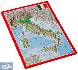 Georelief - Carte Postale en relief - Italie