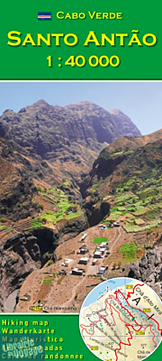 AB Karten - Carte de randonnées - Cap-Vert - Santo Antao