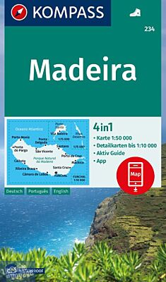 Kompass - Carte de randonnée - n°234 - Madère