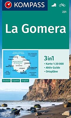 Kompass - Carte de randonnée - n°231 - La Gomera