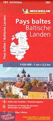 Michelin - Carte N°781 Pays Baltes
