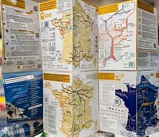 Cartotrain - Carte de France en train (format poche - plastifiée) - Plan du réseau ferré