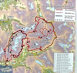 Cicerone - Guide de randonnées (en anglais) - Trekking in the Vanoise - Tour of the Vanoise and the Tour des Glaciers de la Vanoise