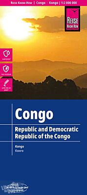 Reise Know-How Maps - Carte de la République Démocratique du Congo (RDC) - Congo (Brazzaville)