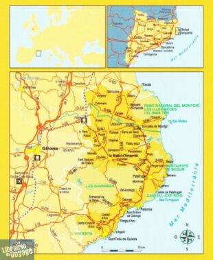 Editorial Piolet - Carte de randonnées - Baix Emporda - Costa Brava (Baix Emporda, les Gavarres, el Montgri, l'Ardenya)