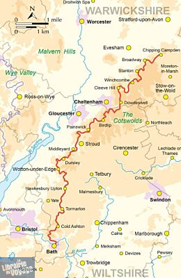 Cicerone - Guide de randonnées (en anglais) - Walking The Cotswold Way (Chipping Campden to Bath)