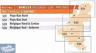Michelin - Carte régionale n°531 - Pays-Bas Nord