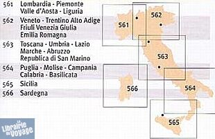 Michelin - Carte régionale n°561 - Italie Nord-Ouest