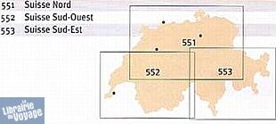 Michelin - Carte régionale n°551 - Suisse Nord